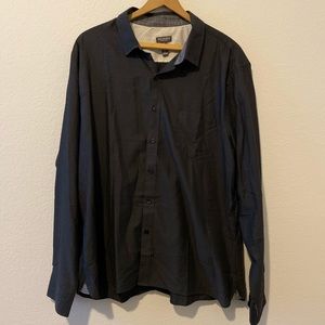 VAN HEUSON no tuck grey men’s xl button down